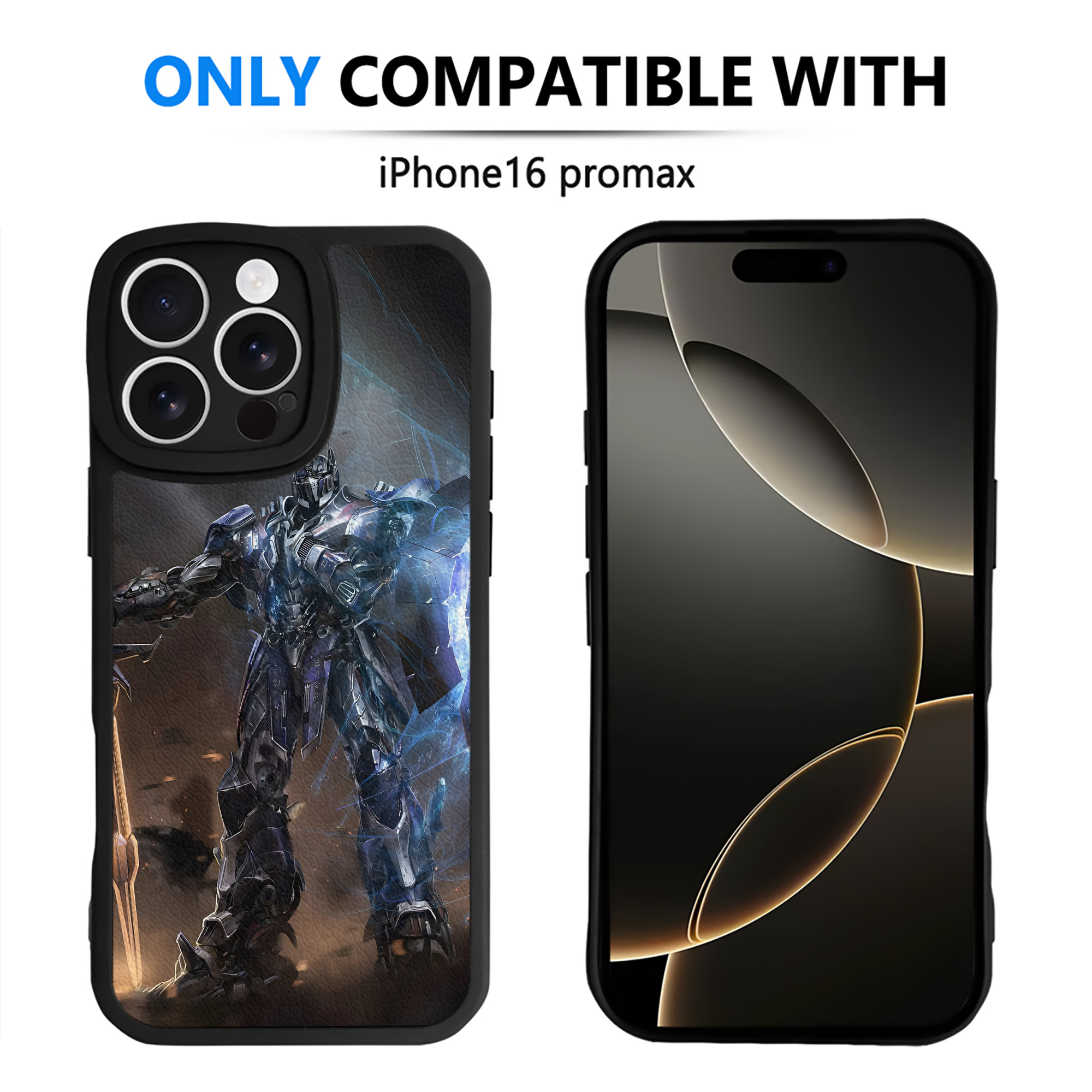 （画像用） Transformers トランスフォーマー 【iPhone 16シリーズ対応】シリコンスマホケース（レザー調） 材質：シリコン
